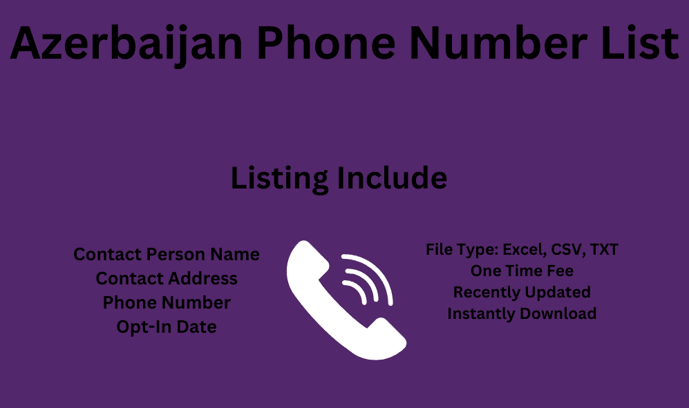 Azerbaijan phone number list