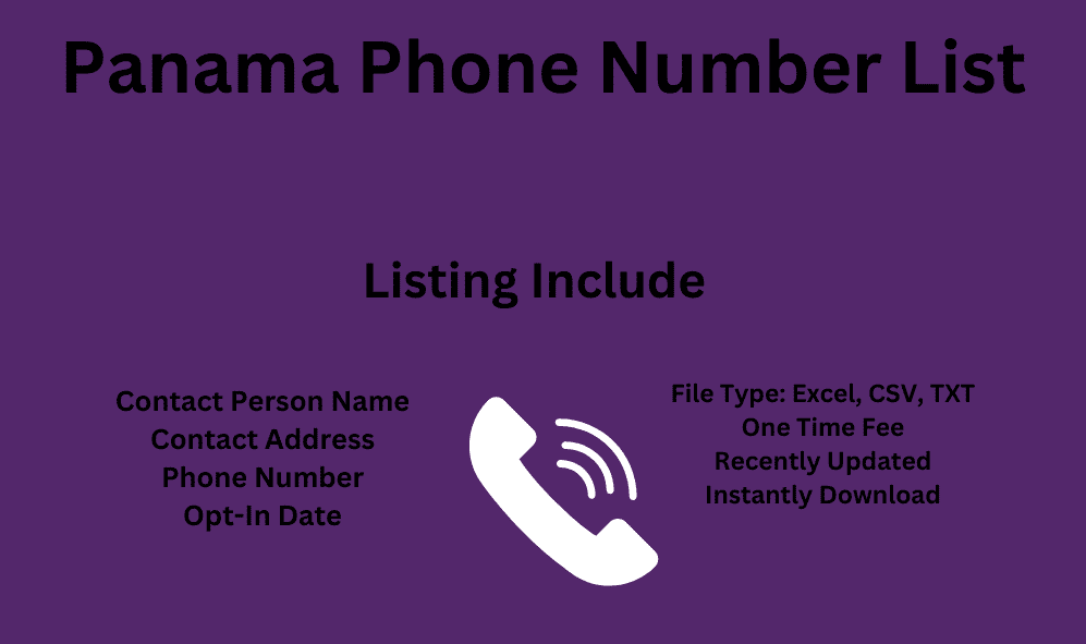 Panama phone number list