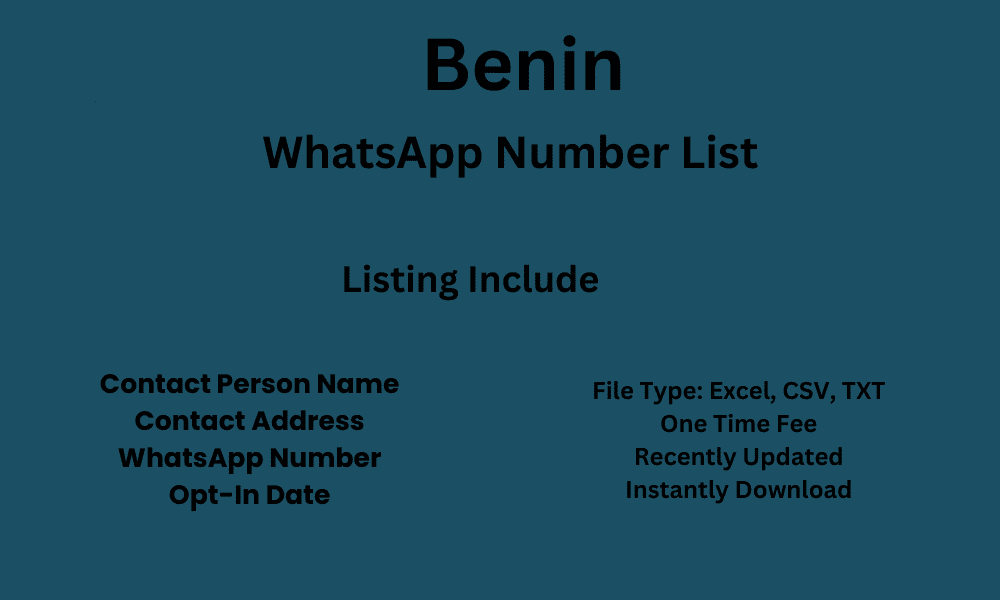 Benin whatsapp number list