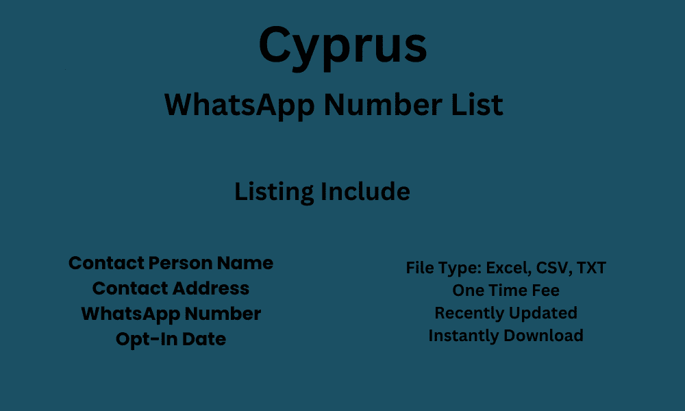 Cyprus whatsapp number list