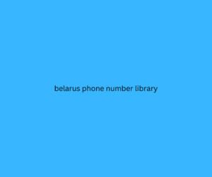 belarus phone number library